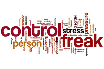 Control freak word cloud