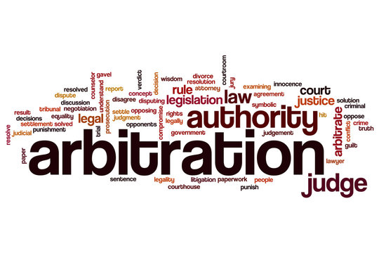Arbitration word cloud