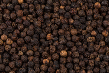 Black pepper zoomed in on