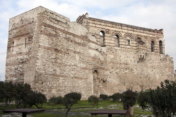 Previous Byzantine palace in Istanbul without restoration