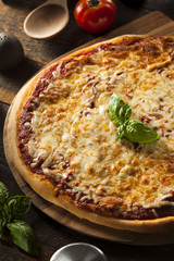 Homemade Hot Cheese Pizza