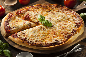 Homemade Hot Cheese Pizza