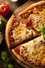 Homemade Hot Cheese Pizza