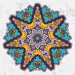 Mandala. Ethnic decorative elements.
