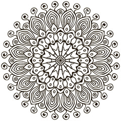 Mandala. Ethnic decorative elements.