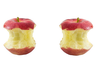 Bite red apple