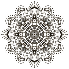 Mandala. Ethnic decorative elements.