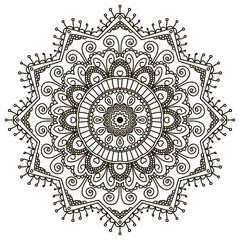 Mandala. Ethnic decorative elements.