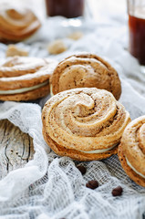 chocolate meringue with cream cheese