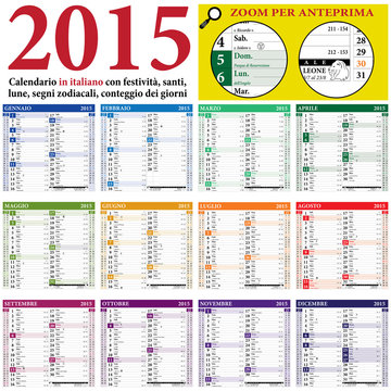 2015 Italian Calendar