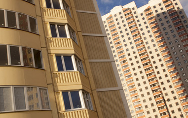 apartment house, Windows and balconies