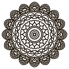 Mandala. Ethnic decorative elements.