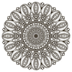 Mandala. Ethnic decorative elements.