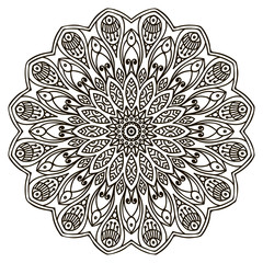 Mandala. Ethnic decorative elements.