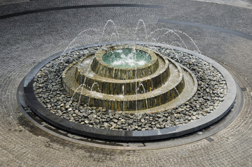 Fototapeta na wymiar small water fountain