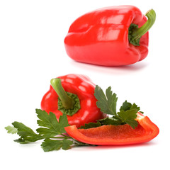 sweet pepper isolated on white background
