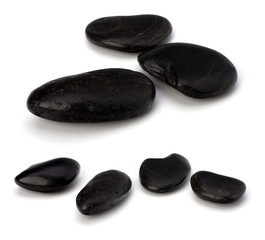 zen stones isolated on the white background