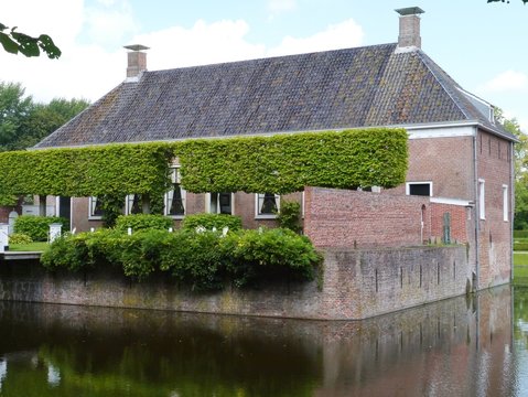The borg Verhildersum a castle in Leens in Groningen