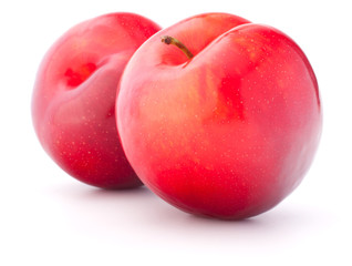 Sweet plum isolated on white background cutout