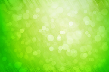 Green bokeh as background