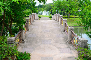 Beautiful bridge in the park