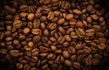 Coffee beans background