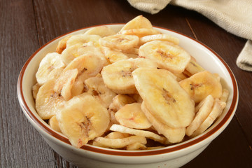 Organic banana chips