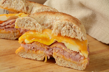 Bagel breakfast sandwich © MSPhotographic