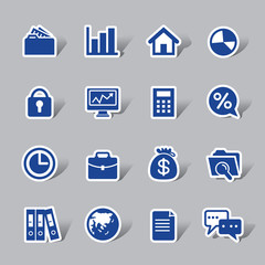 Business Color Icon Label