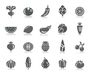 Fruit and Vegetable Icons