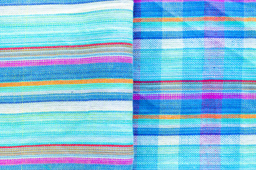 Colorful line patterned fabrics texture background