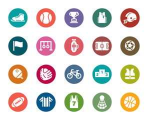 Sport Competition Color Icons