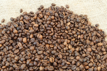 macro of coffee