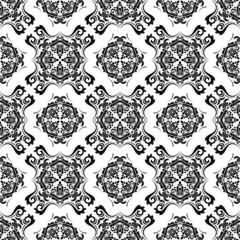 Damask Seamless Vector Pattern. Orient Background