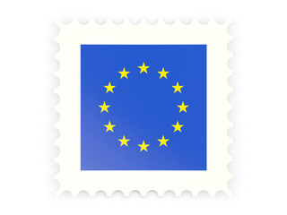 Postage stamp icon of european union