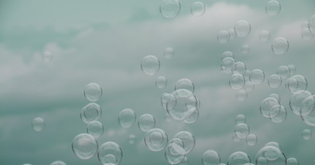 Beautiful abstract soap bubble background