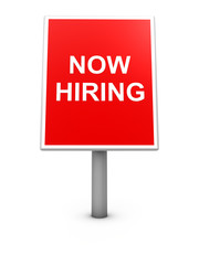 Now Hiring billboard