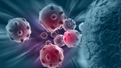 cancer cell - obrazy, fototapety, plakaty