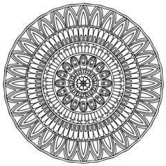 Mandala. Ethnic decorative elements.