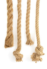 ship ropes on white