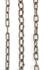 Obraz premium metal chain on white