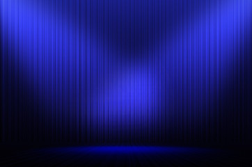 blue stage light as background