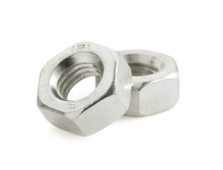 metal nuts tool on white