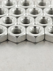nuts tool at metal background