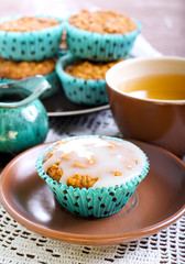 Pumpkin oat muffins