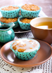Pumpkin oat muffins