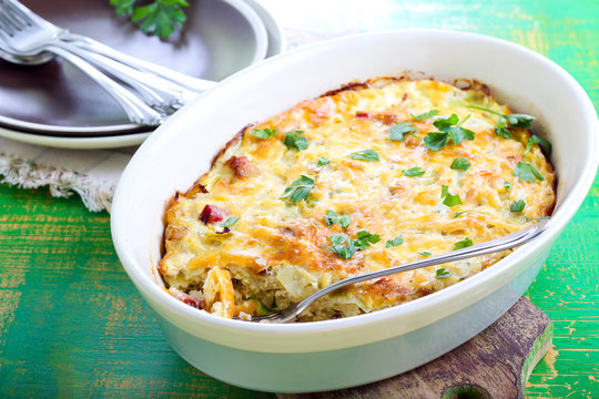 Cabbage And Bacon Gratin