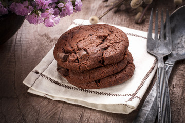 Chocolate cookies.