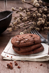 Chocolate cookies.
