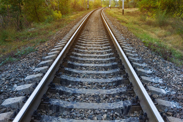 Obraz premium closeup railway